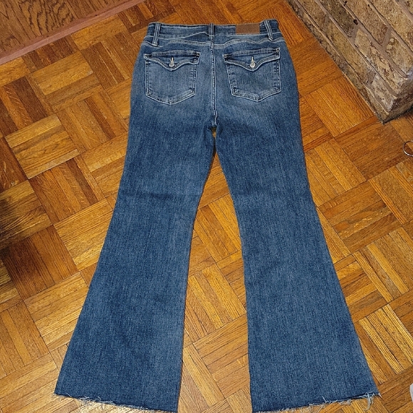 Judy Blue Flare Denim Jeans With Raw Hem Size 30 - Picture 8 of 10